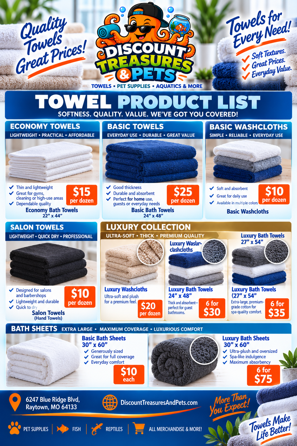 Economy Bath Towels